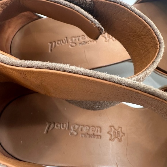 Paul Green Low Wedge Ankle Strap Sandals US 7.5 UK 5 - Picture 3 of 7
